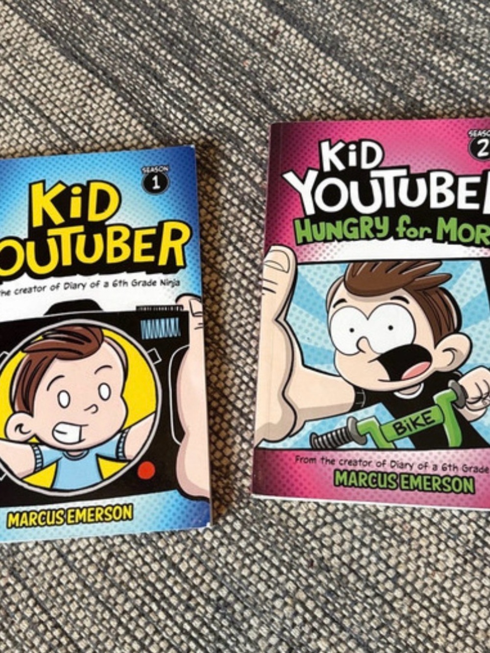 Kid Youtuber Book Set by - Blue & Pink Covers